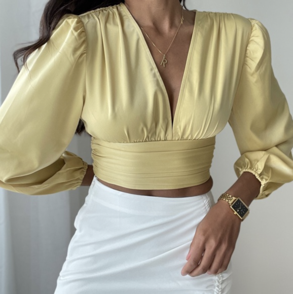 Yellow Silk Blouses